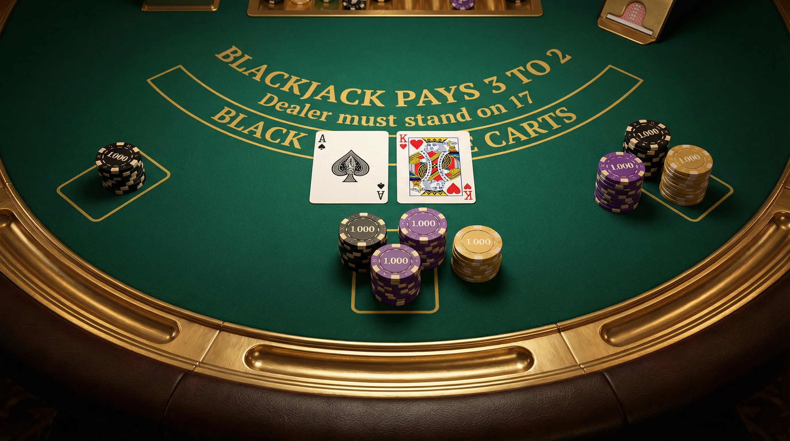 Mesa de blackjack profesional en vivo